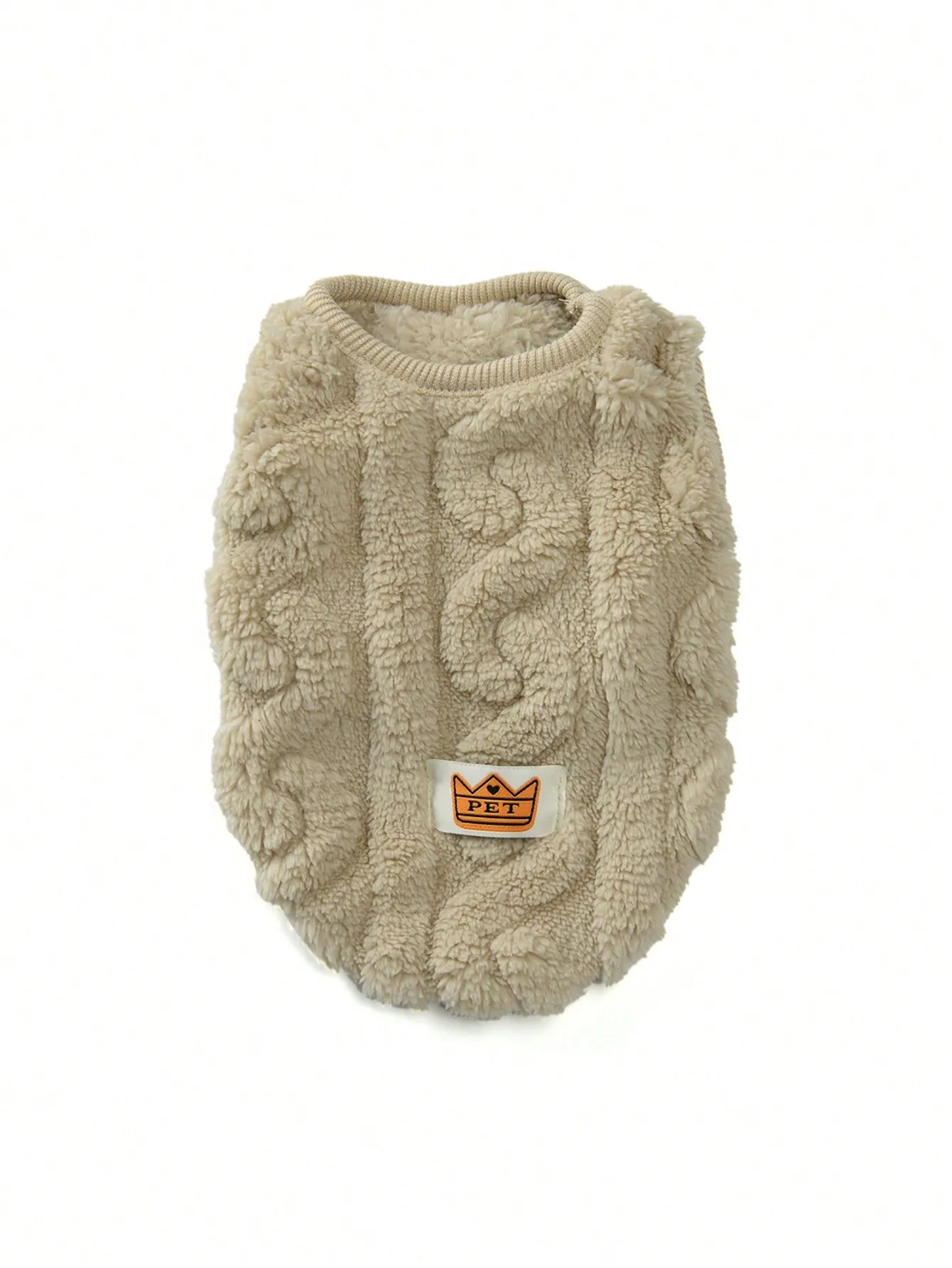 1pc Heart Patterned Fleece Pet Hoodie, Warm Pet Coat For Cats & Dogs, Suitable For Small And Medium Pets, Winter