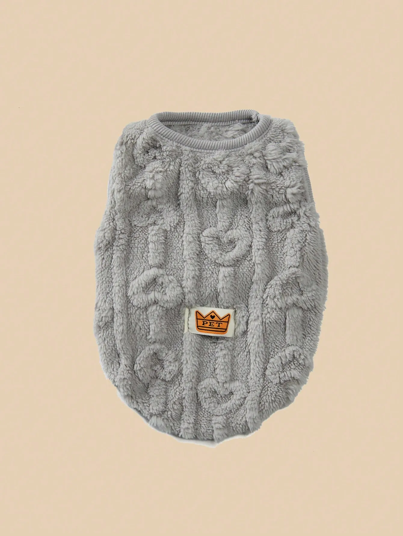 1pc Heart Patterned Fleece Pet Hoodie, Warm Pet Coat For Cats & Dogs, Suitable For Small And Medium Pets, Winter