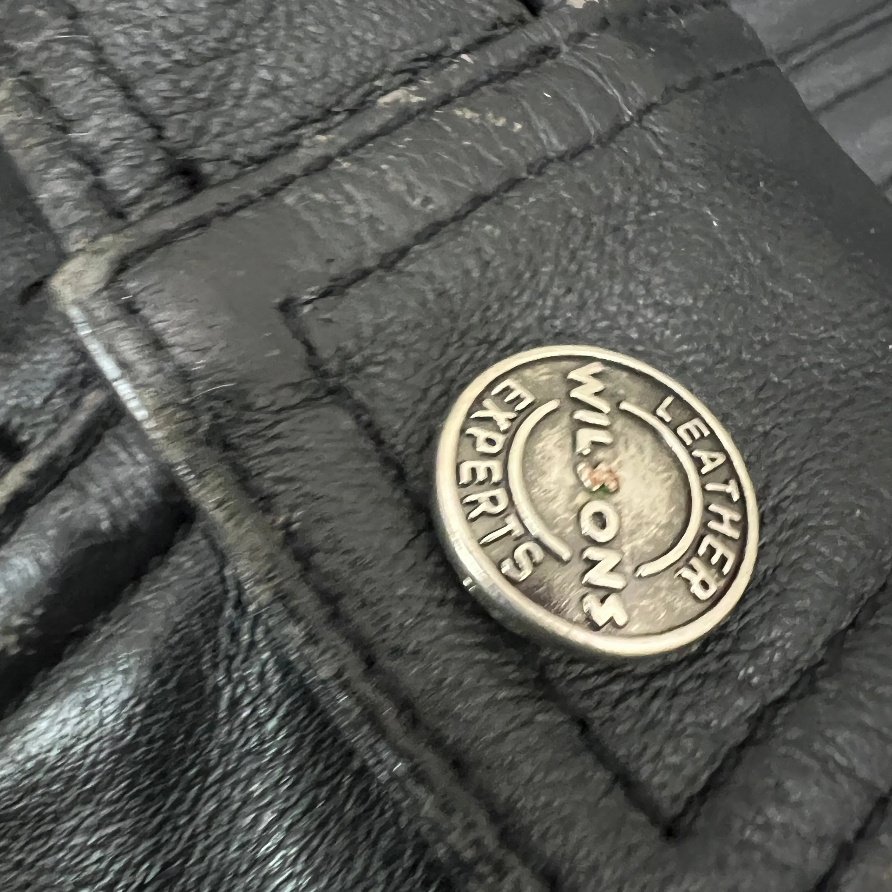 80s Wilsons Leather Motorcycle Bomber Jacket Black Size  1X