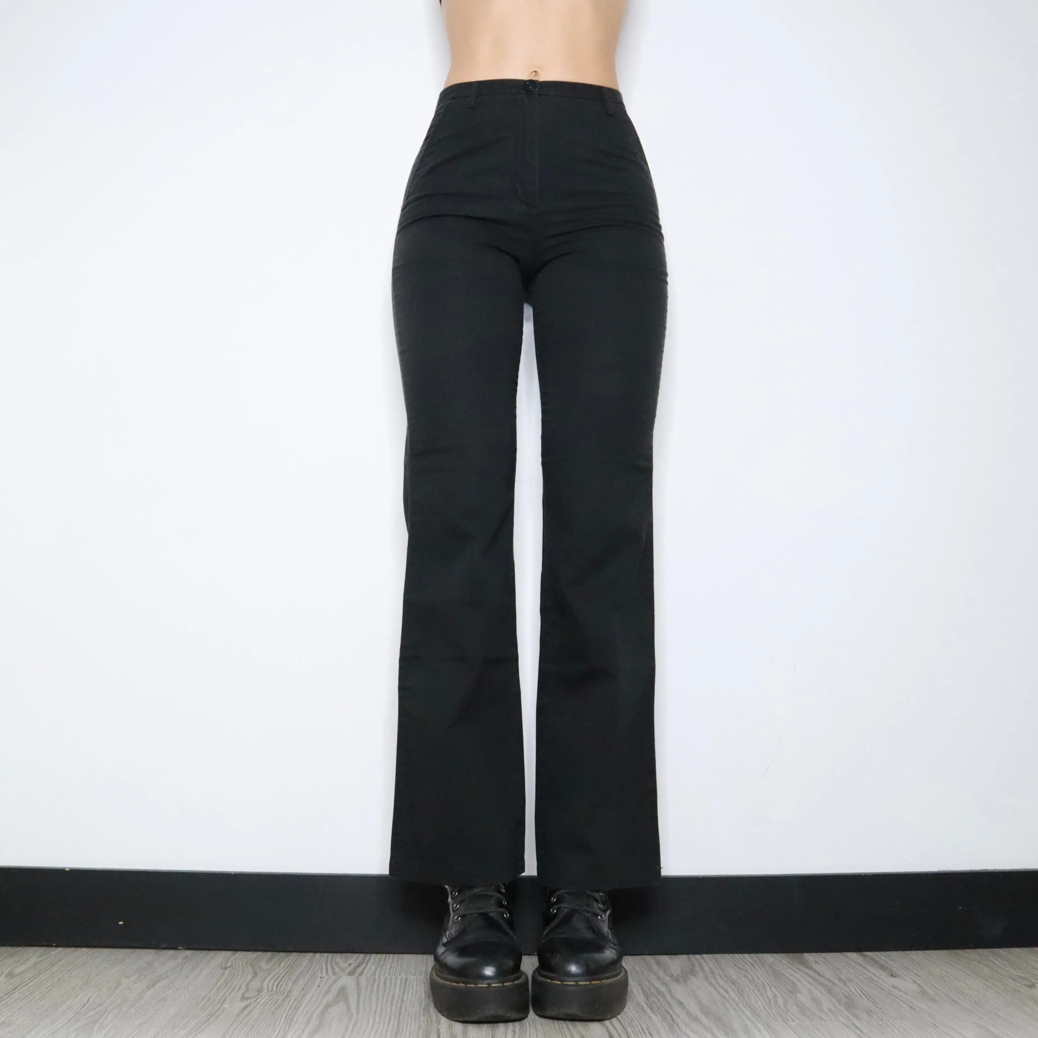 90S ESPRIT Black High Waisted Pants (XS)