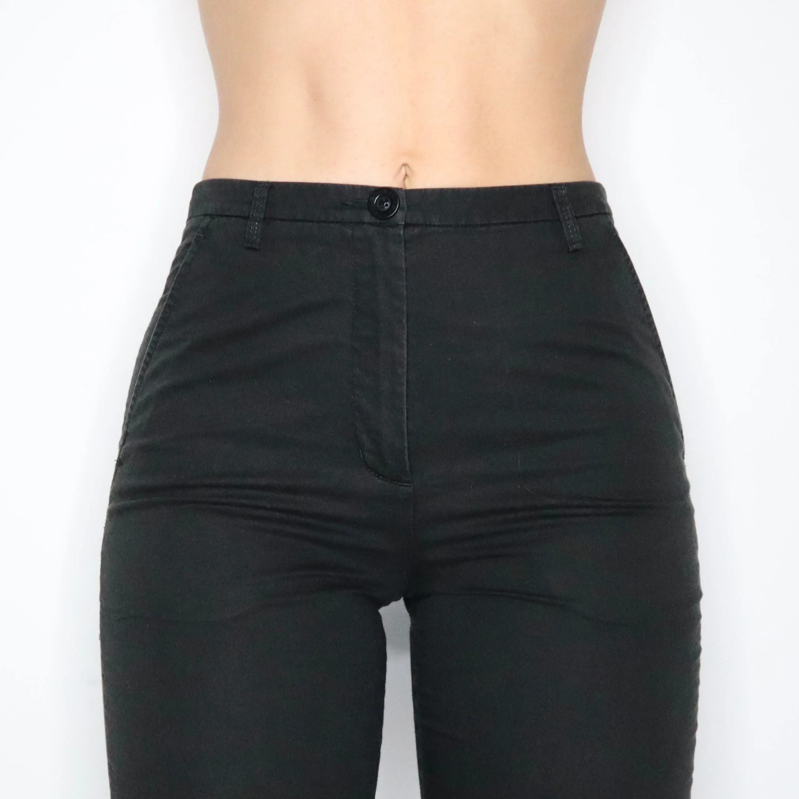 90S ESPRIT Black High Waisted Pants (XS)