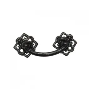 Antique Black Iron Hearts Drop Drawer Handle · Kirkpatrick 1009 ·