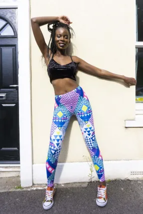 Aztec Pattern Festival Leggings