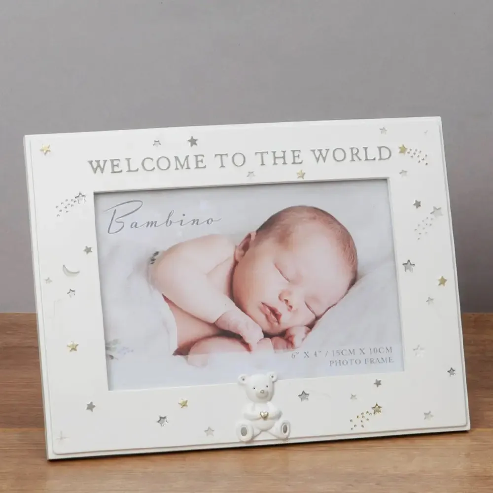 Bambino Resin Welcome To The World Frame 6 X 4