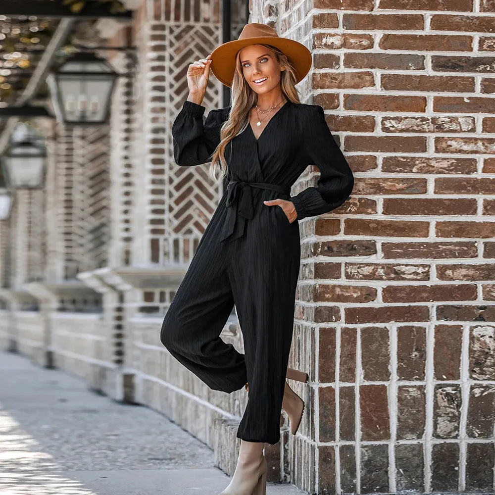 Belted Jogger Jumpsuit