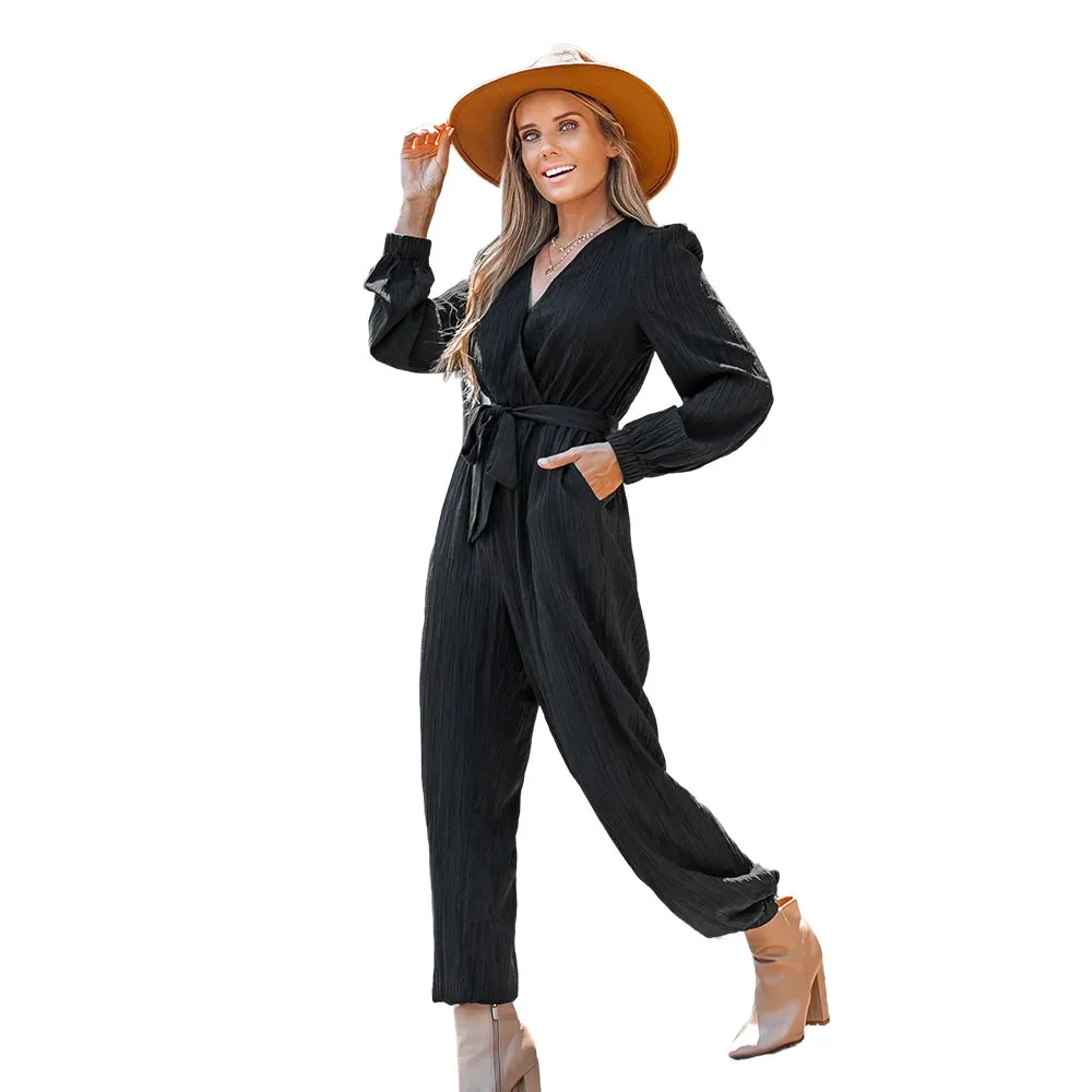 Belted Jogger Jumpsuit