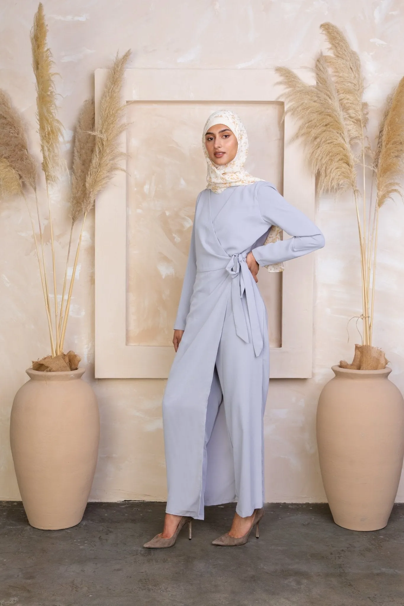 Blue Side Knot Jumpsuit