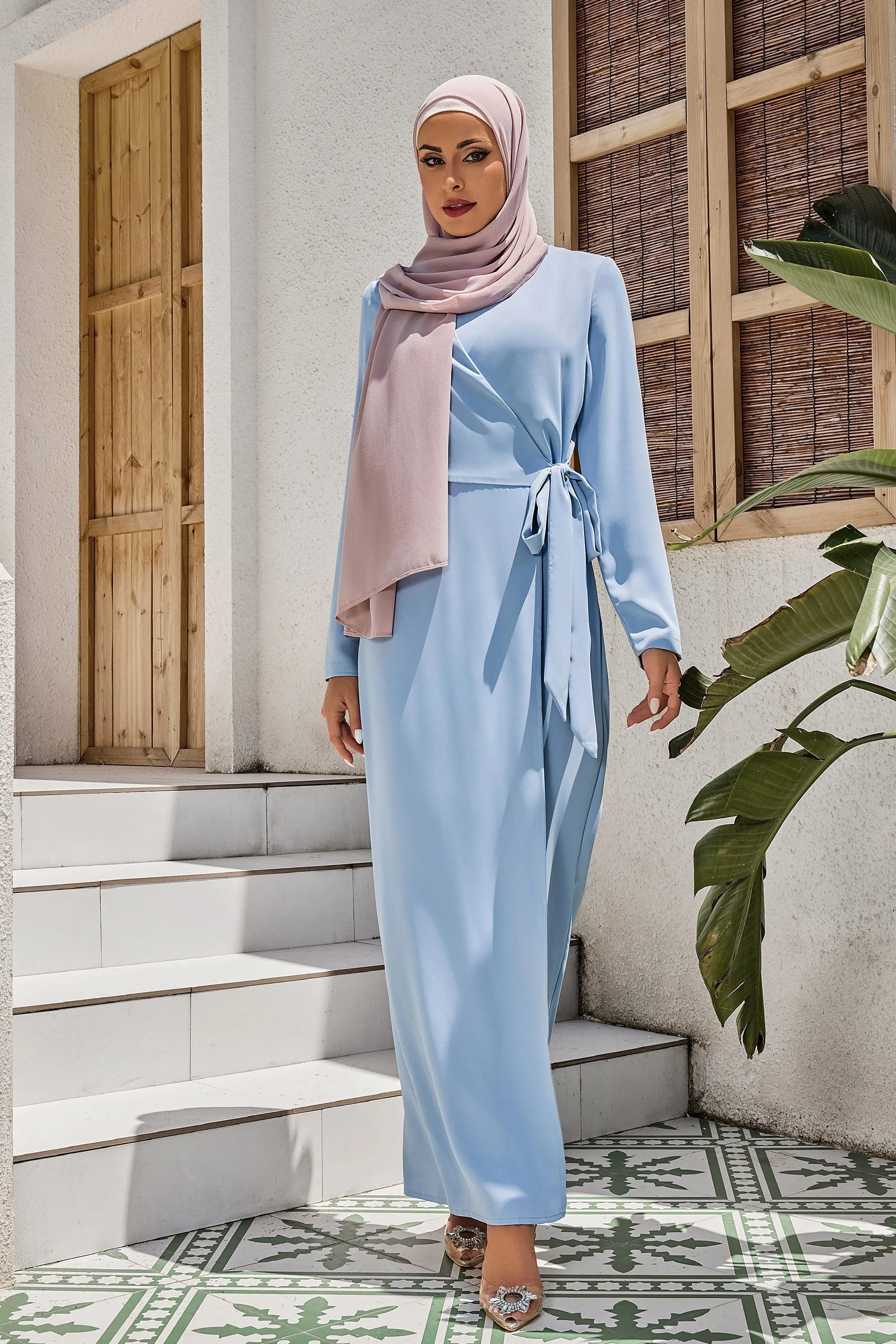 Blue Side Knot Jumpsuit