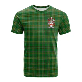 Bond Irish Clan Tartan Cotton T-shirt with Coat of Arms