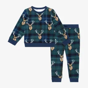 Boy's Long Sleeve Sweatshirt & Jogger Set, Beckford (Deer)