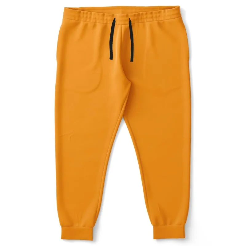 Bright Orange Joggers | Unisex | with PLUS sizes | Bright Pure Orange | C0M50Y100K0