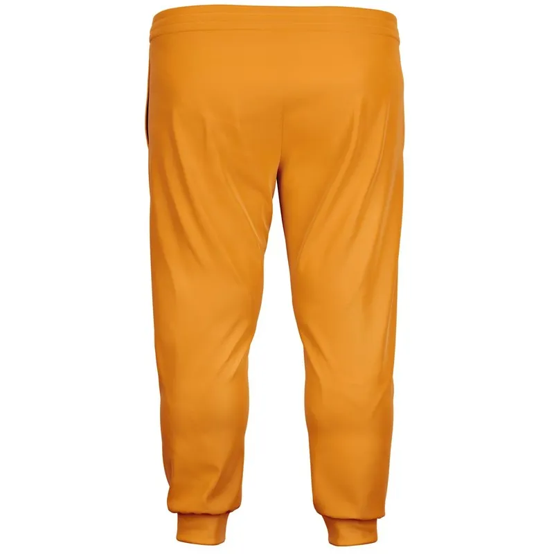 Bright Orange Joggers | Unisex | with PLUS sizes | Bright Pure Orange | C0M50Y100K0