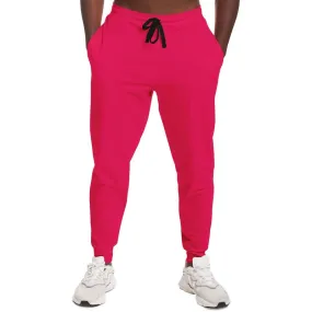 Bright Pink Joggers | Unisex | with PLUS sizes | Bright Pure Pink | C0M100Y50K0