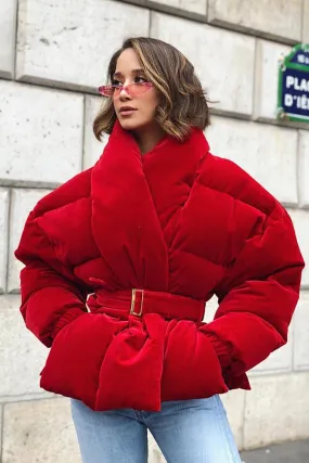 Candy Apple Red Velvet Jacket