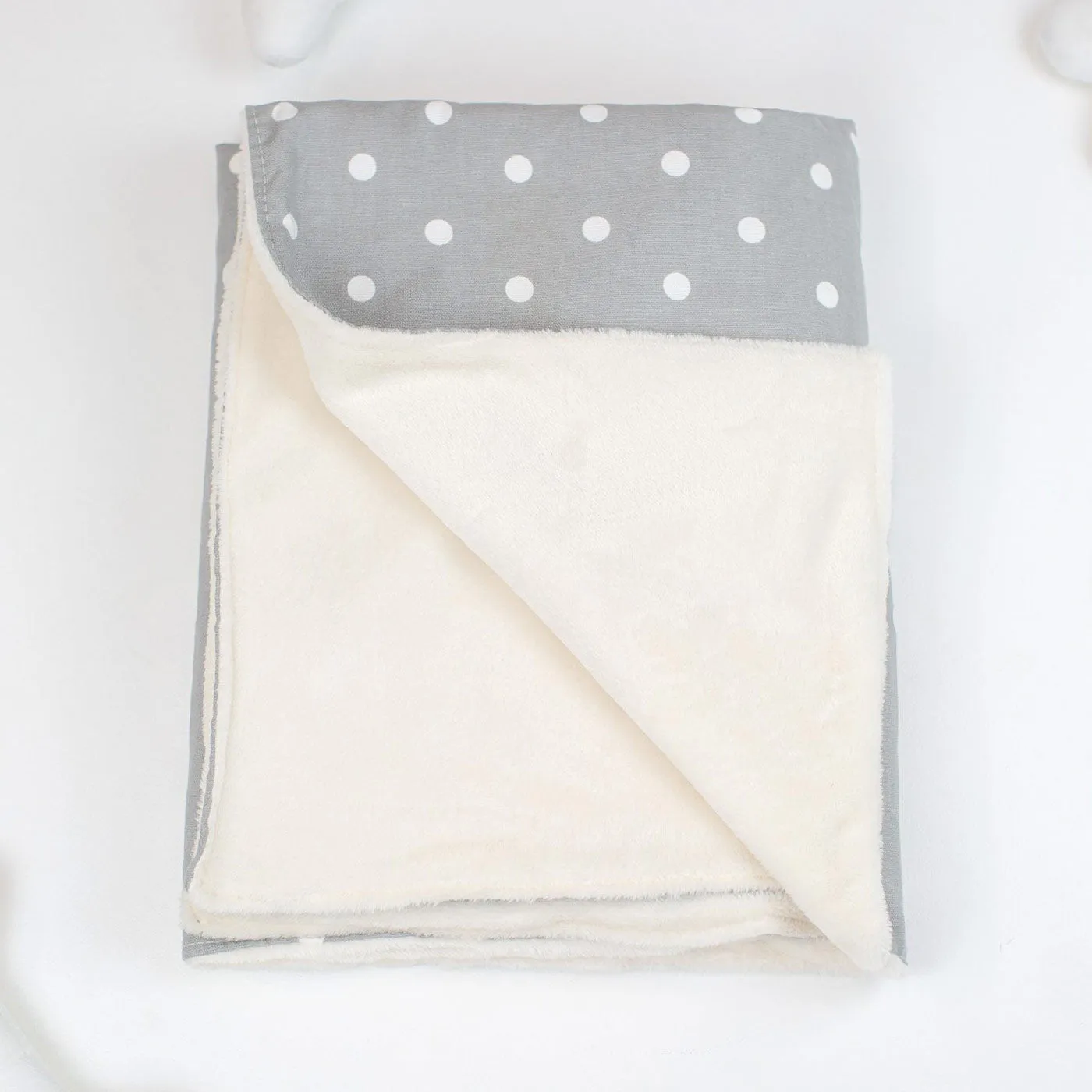 Cat & Kitten Blanket in Grey Spot by Lords & Labradors