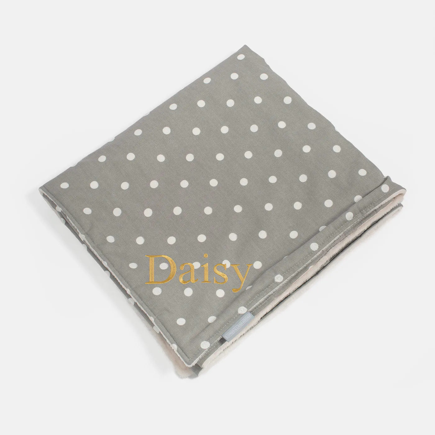 Cat & Kitten Blanket in Grey Spot by Lords & Labradors