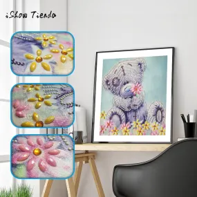 Cat Butterfly Bear pattern Special Shaped Diamond Painting DIY 5D Partial Drill Cross Stitch Rhinestone Embroidery Arts Craft