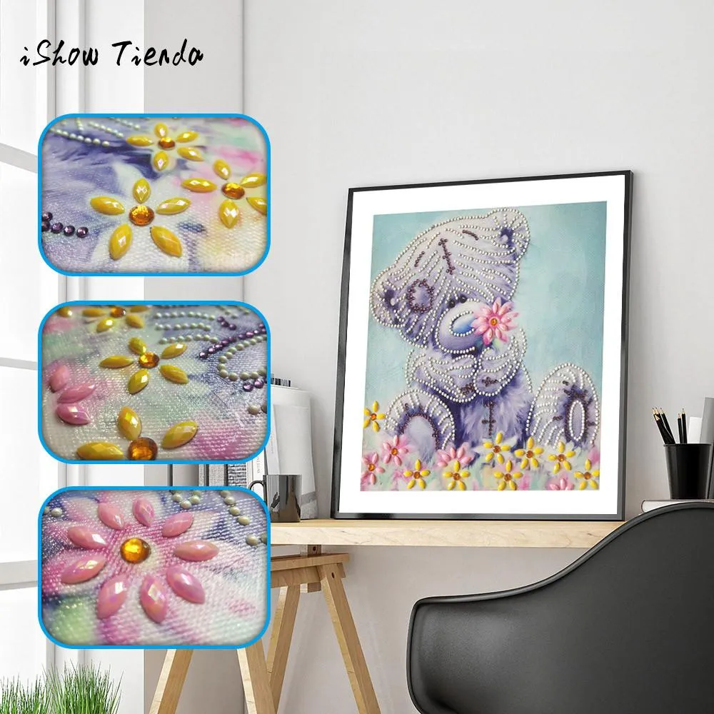 Cat Butterfly Bear pattern Special Shaped Diamond Painting DIY 5D Partial Drill Cross Stitch Rhinestone Embroidery Arts Craft