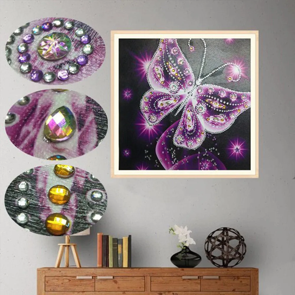 Cat Butterfly Bear pattern Special Shaped Diamond Painting DIY 5D Partial Drill Cross Stitch Rhinestone Embroidery Arts Craft