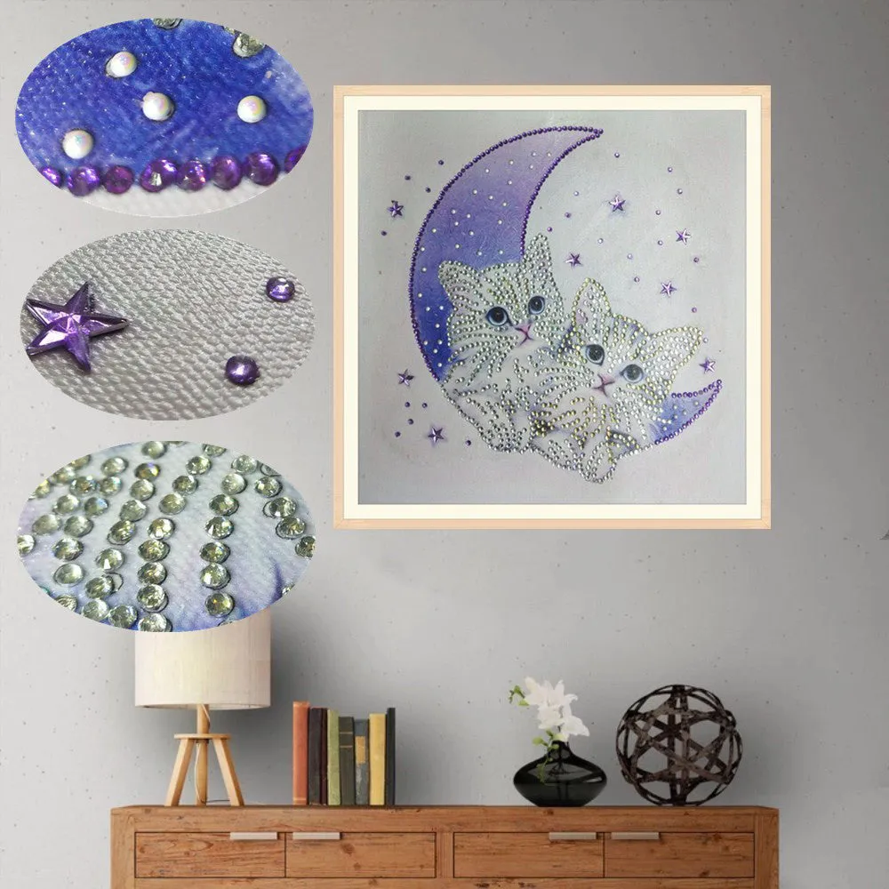 Cat Butterfly Bear pattern Special Shaped Diamond Painting DIY 5D Partial Drill Cross Stitch Rhinestone Embroidery Arts Craft