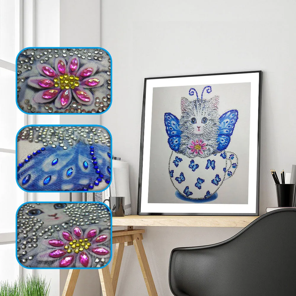Cat Butterfly Bear pattern Special Shaped Diamond Painting DIY 5D Partial Drill Cross Stitch Rhinestone Embroidery Arts Craft