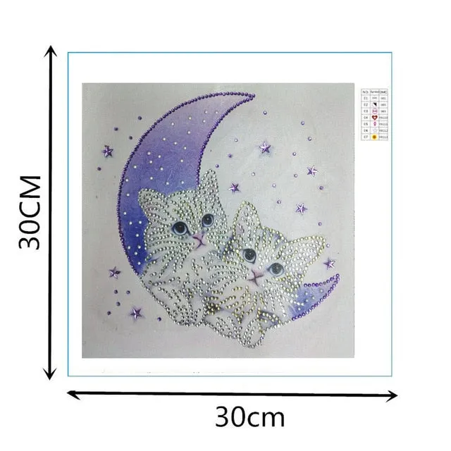 Cat Butterfly Bear pattern Special Shaped Diamond Painting DIY 5D Partial Drill Cross Stitch Rhinestone Embroidery Arts Craft