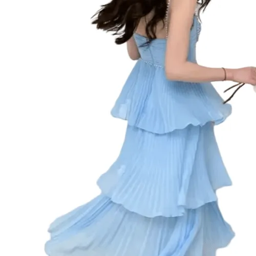 Chiffon tiered dress