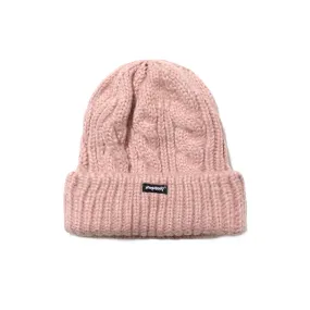 CHUNKY KNIT BEANIE PINK