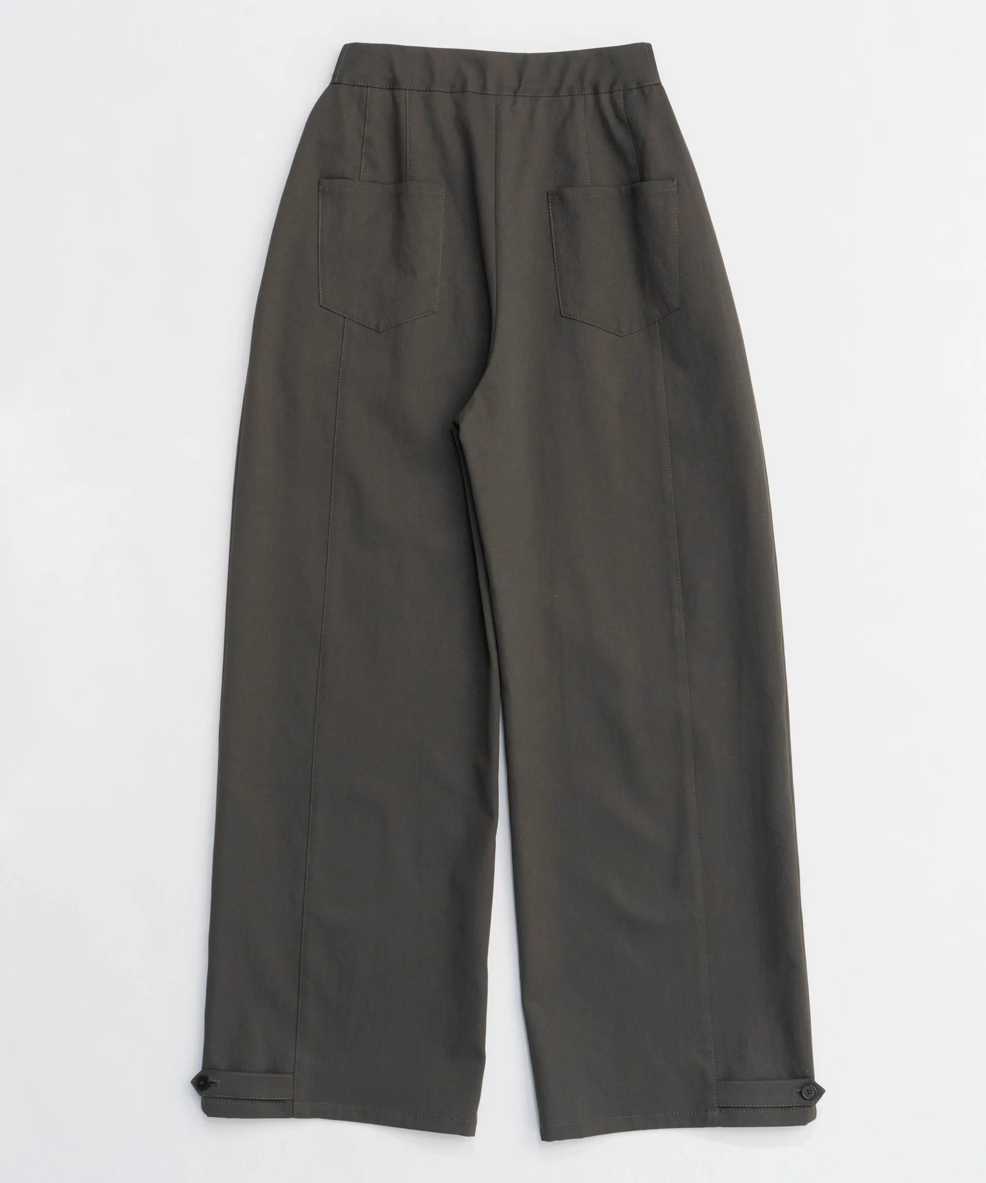 Cocoon Silhouette Chino Wide Pants