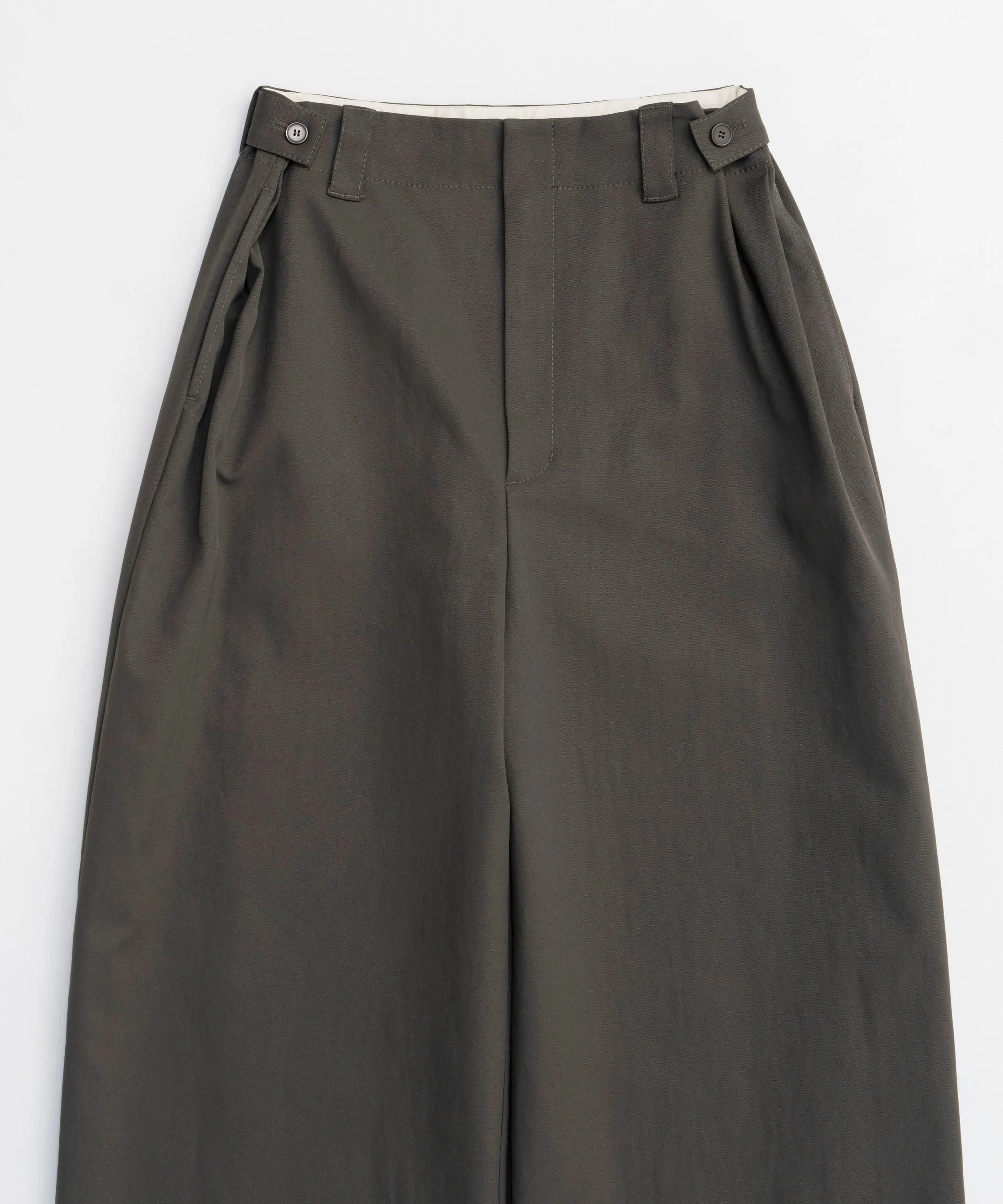Cocoon Silhouette Chino Wide Pants