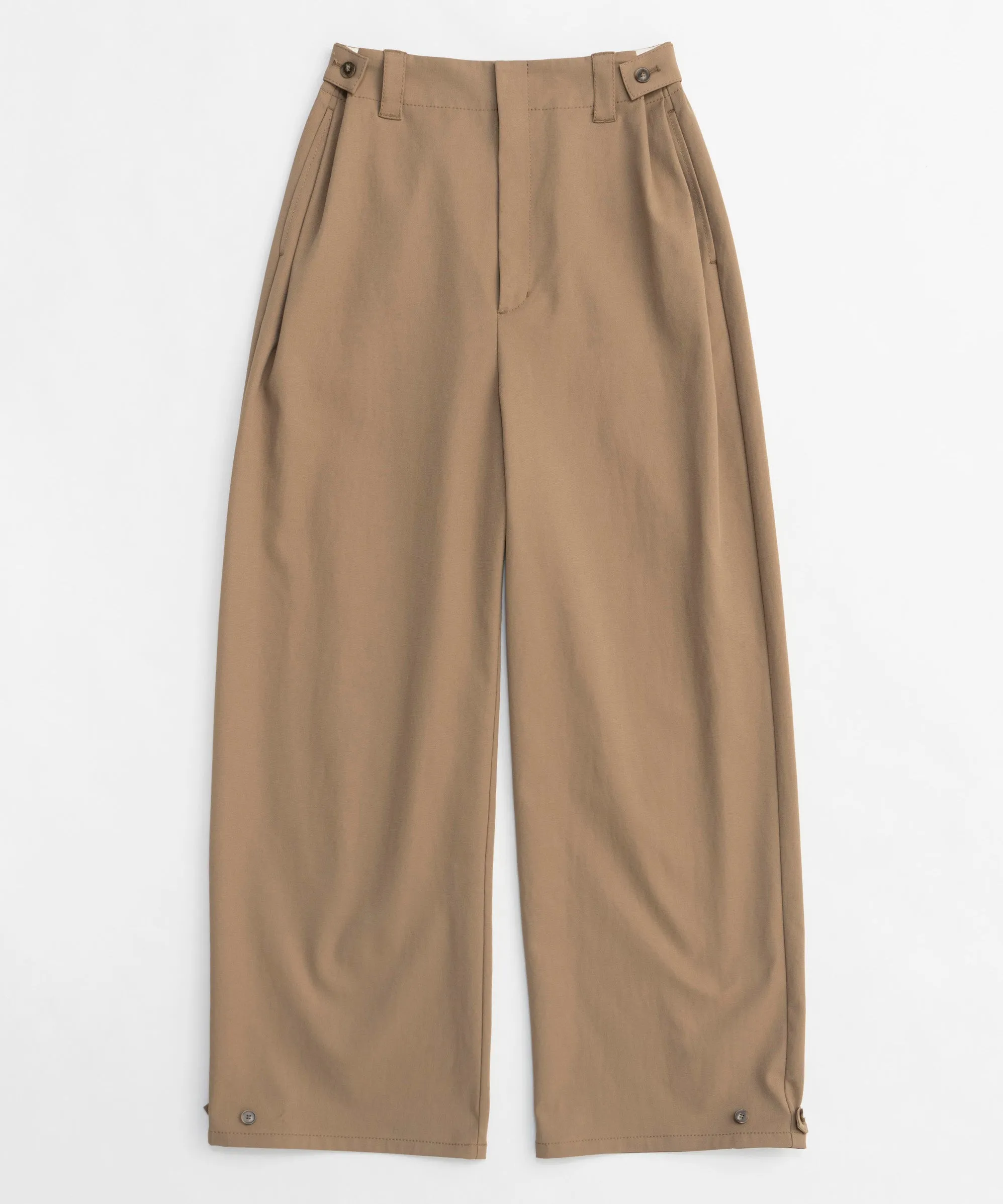 Cocoon Silhouette Chino Wide Pants