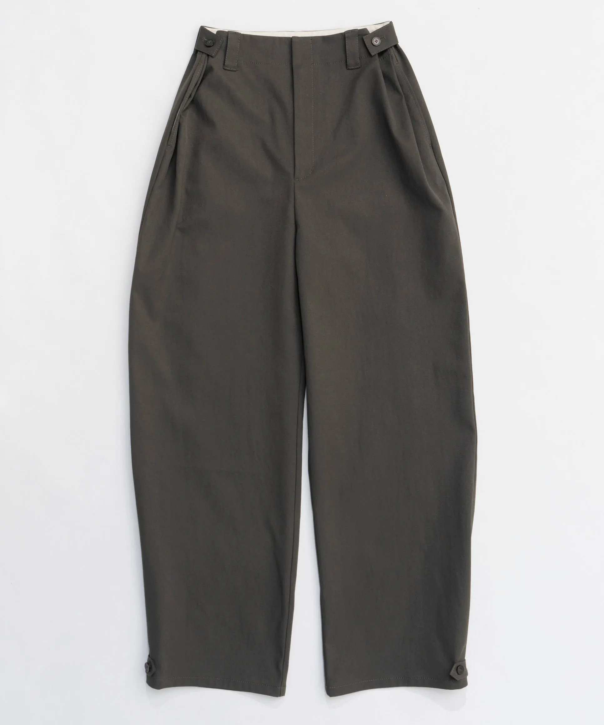 Cocoon Silhouette Chino Wide Pants
