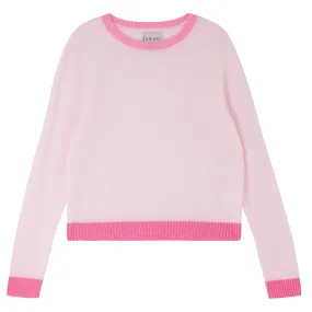 Contrast Rib Crew Sweater