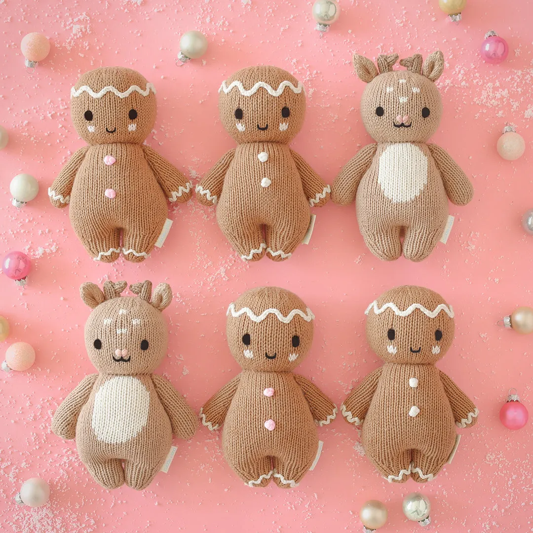 CUDDLE KIND BABY ANIMAL | GINGERBREAD (POWDER PINK)