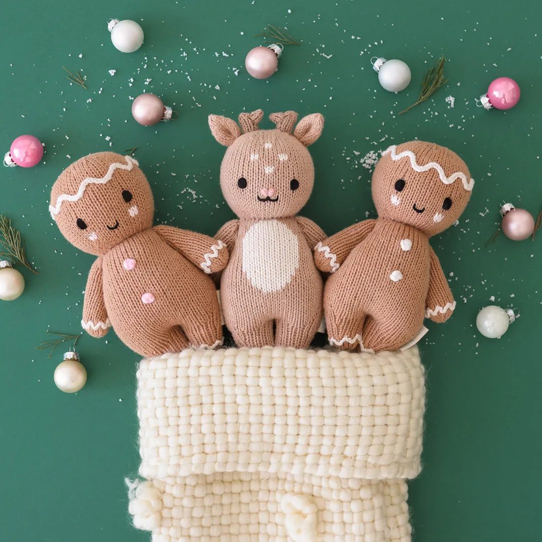 CUDDLE KIND BABY ANIMAL | GINGERBREAD (POWDER PINK)