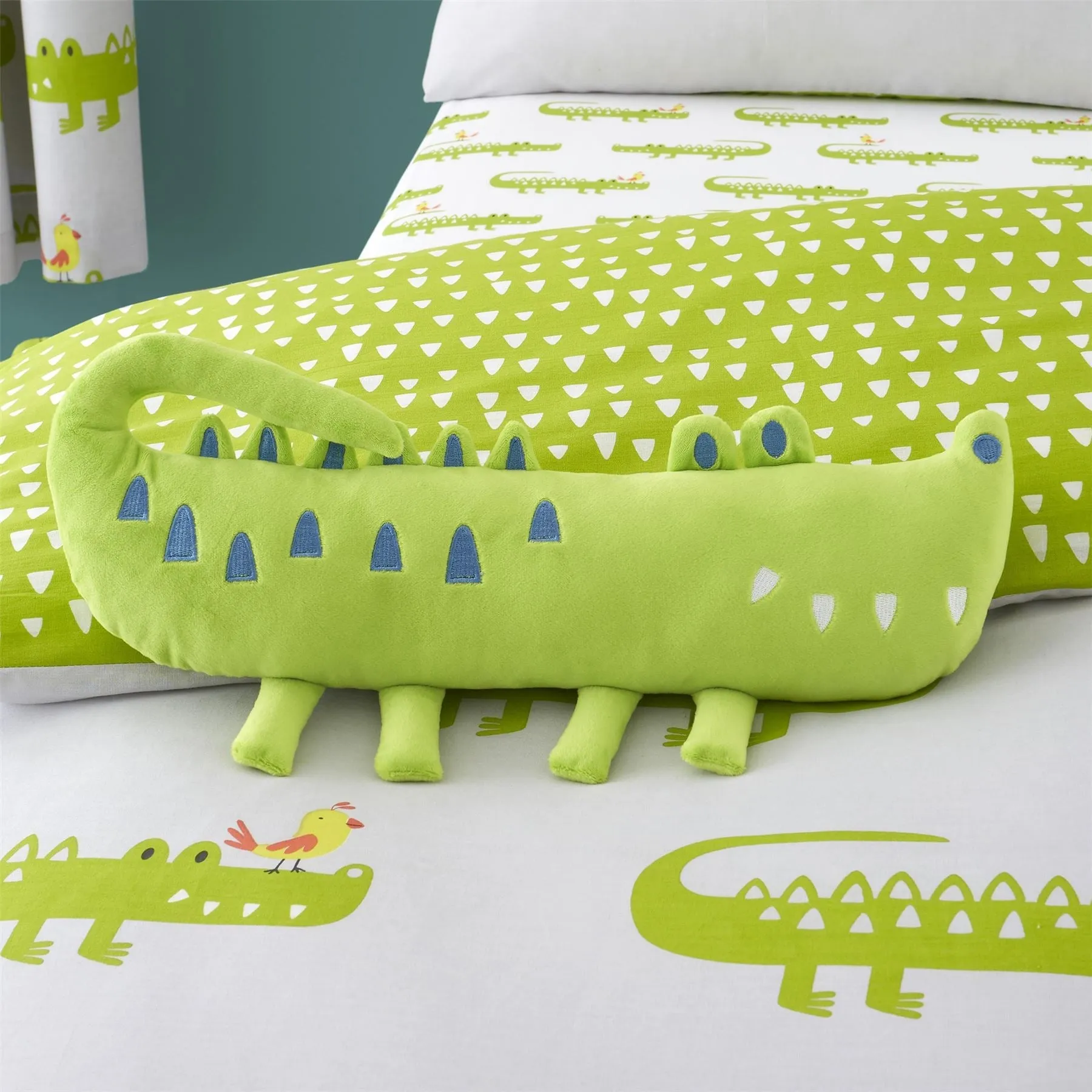 Cuddly Cushion Crocodile Smiles