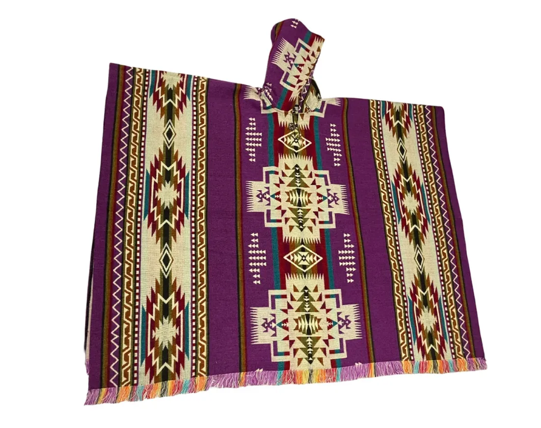 Cute Western Style Bohemian Ecuadorian Poncho