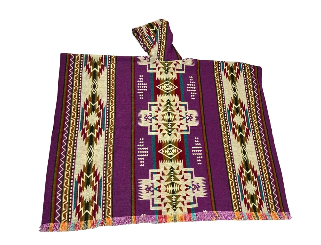 Cute Western Style Bohemian Ecuadorian Poncho