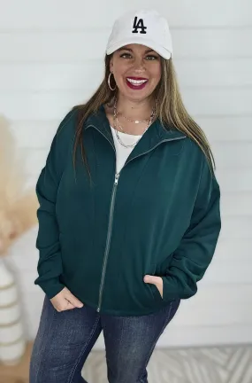 DARK GREEN SCUBA FULL ZIP PULLOVER