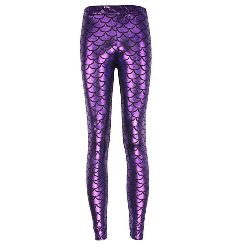 Deep Purple Mermaid Women's Leggings