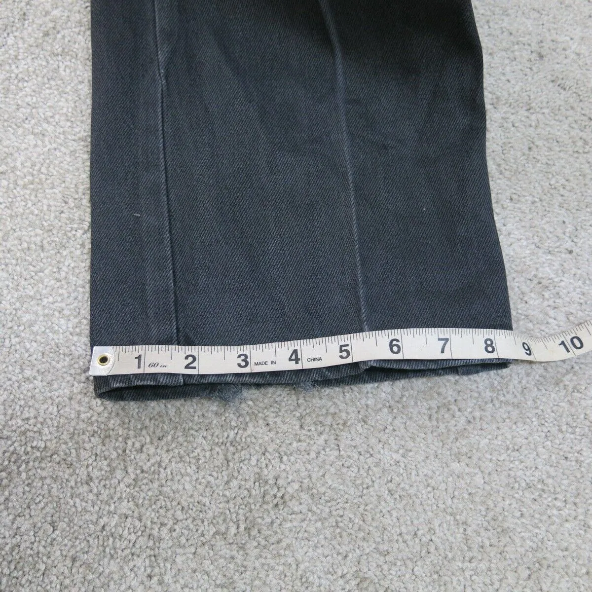 Dickies Pants Mens W36XL34 Black Chino Straight Leg Workwear Casual Outdoors