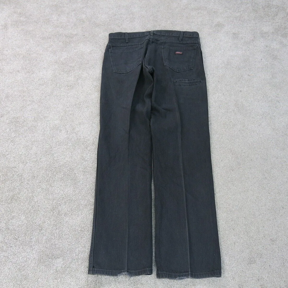 Dickies Pants Mens W36XL34 Black Chino Straight Leg Workwear Casual Outdoors