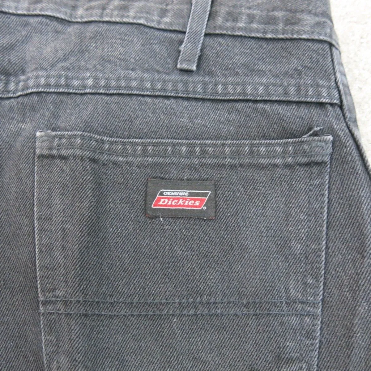 Dickies Pants Mens W36XL34 Black Chino Straight Leg Workwear Casual Outdoors