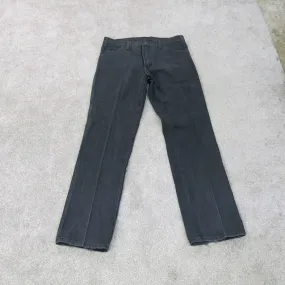 Dickies Pants Mens W36XL34 Black Chino Straight Leg Workwear Casual Outdoors