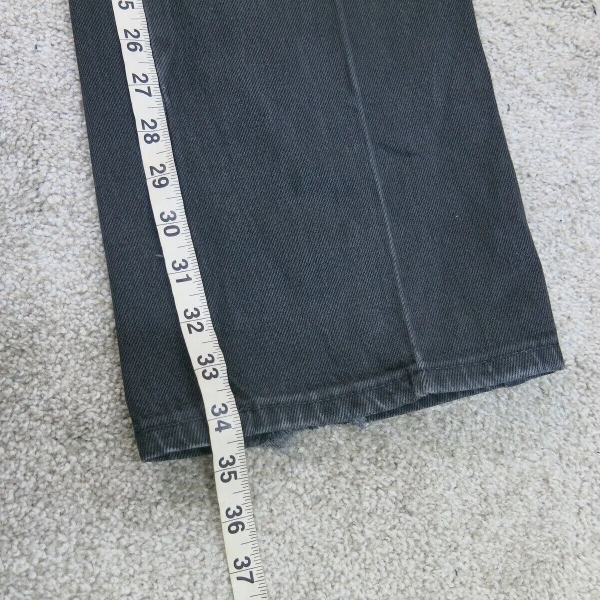 Dickies Pants Mens W36XL34 Black Chino Straight Leg Workwear Casual Outdoors