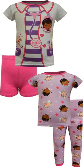 Disney Doc McStuffins 4 Piece Todder Cotton Pajamas