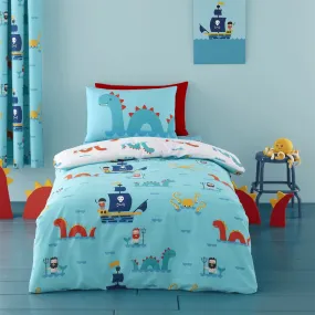 Duvet Cover Set for Cotbed Sea Monsters