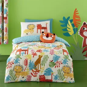 Duvet Cover Set for Cotbed Tiger Tropics