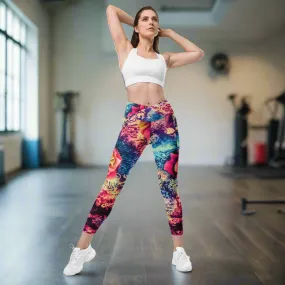Elegant Garden Leggings with Pockets, lioness-love