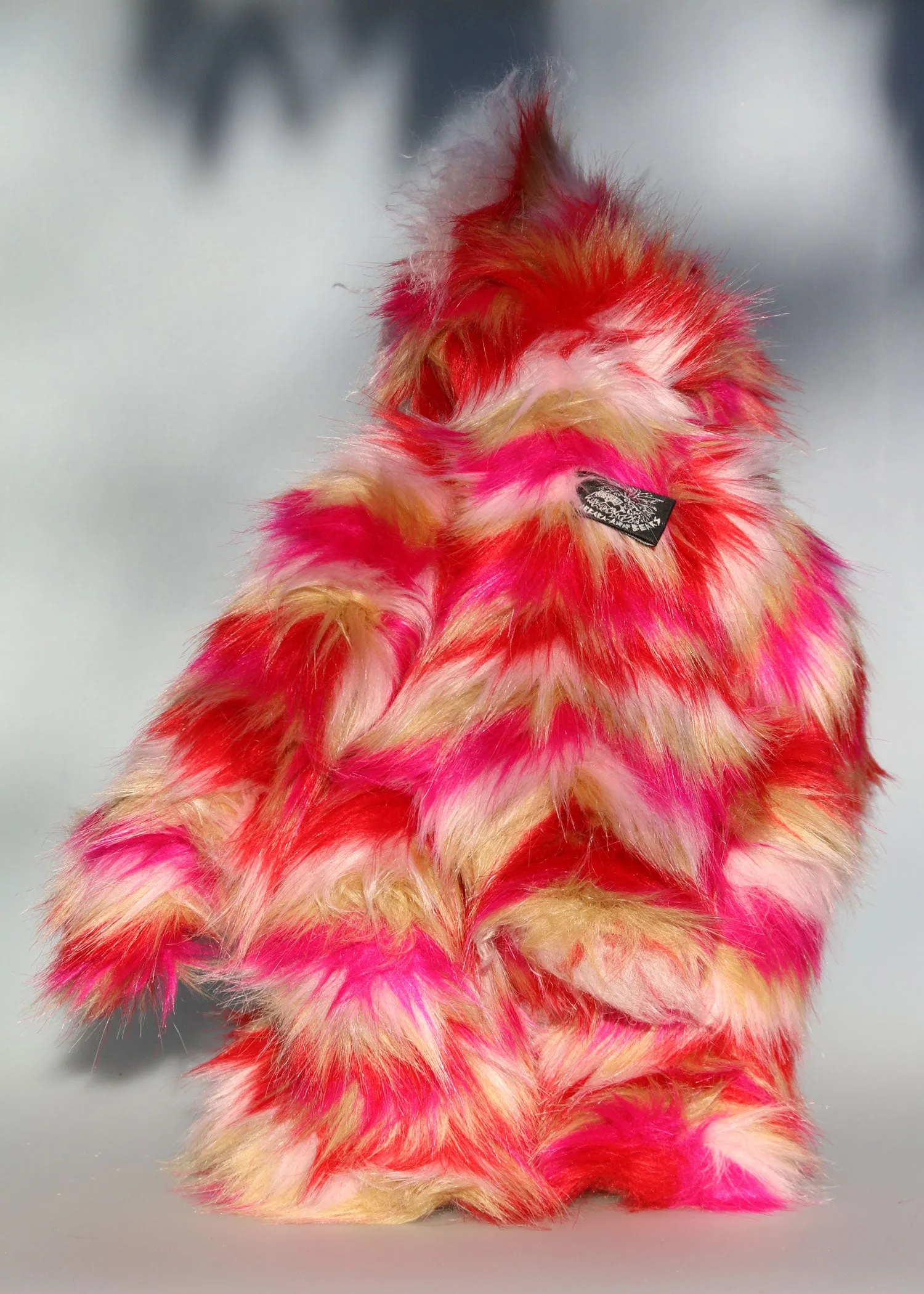 Emily, a one of a kind, mohair and faux fur artist bear by Barbara-Ann Bears